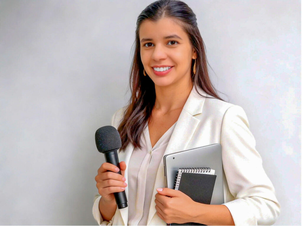 Jornalista Marcela Vasconcelos Carvalho